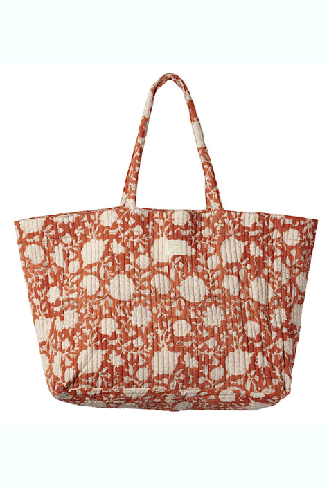 Sac shopper Tupia Terracotta BONHEUR DU JOUR