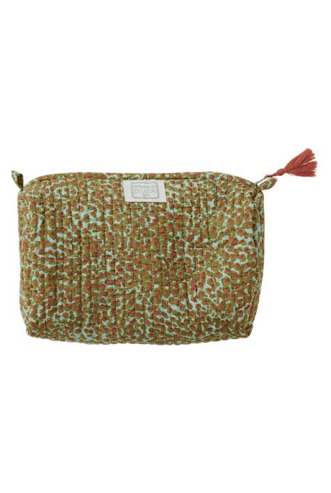 Trousse Indira Savane Blue Green BONHEUR DU JOUR