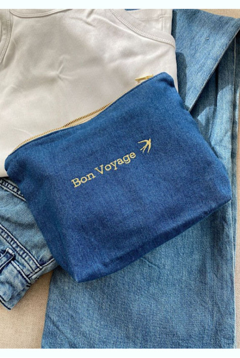 Trousse de toilette Sonia Denim MAISON JEANNE