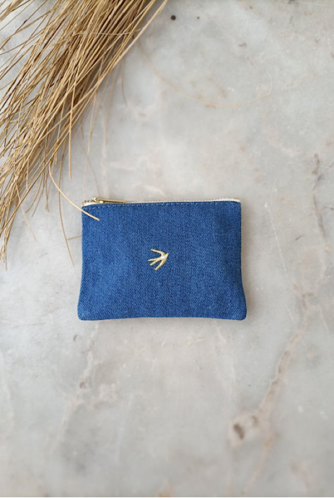 Petite trousse Marie Denim MAISON JEANNE