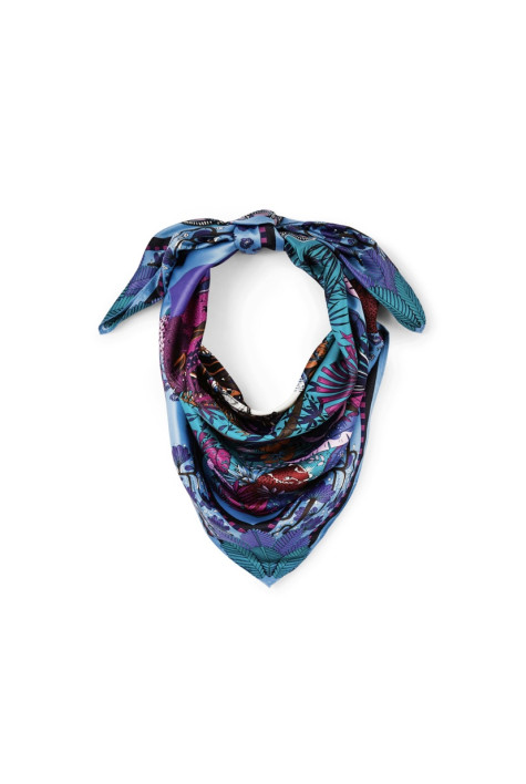 Foulard médium AMBER PALACE Bleu WILD