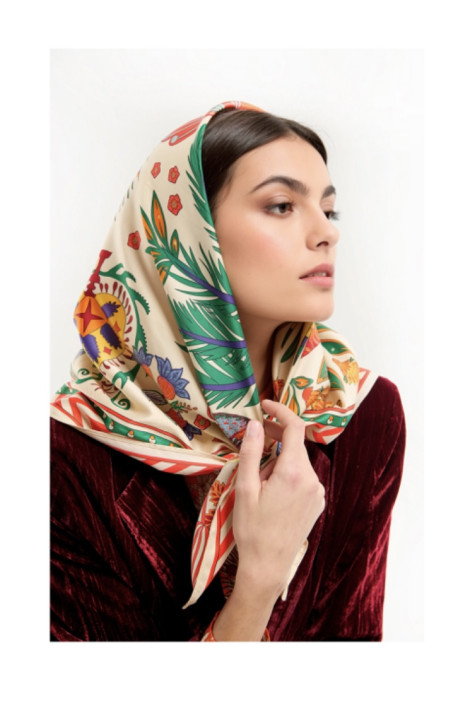 Foulard médium MAGIC INDIA Beige WILD