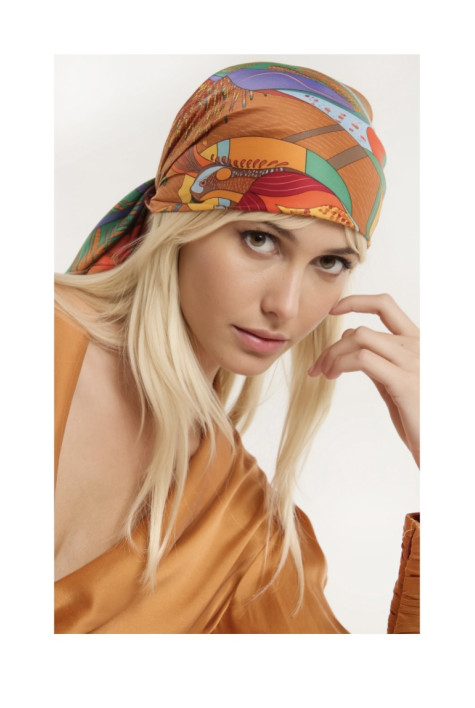 Foulard médium MAGIC INDIA Terracotta WILD