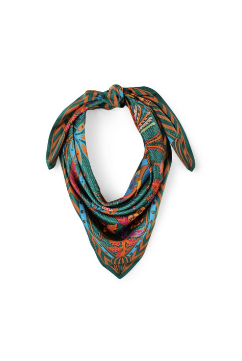 Foulard médium MAGIC INDIA Vert WILD