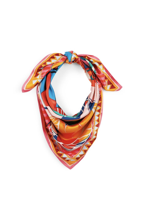 Foulard médium SIMONE Rose WILD