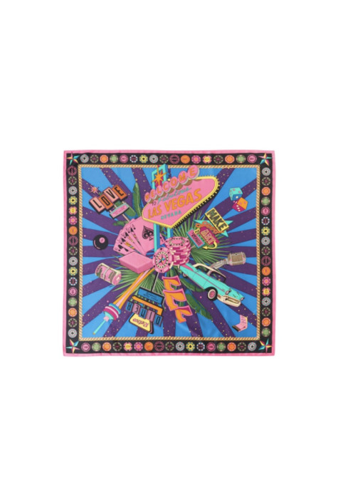 Foulard médium VEGAS Rose WILD