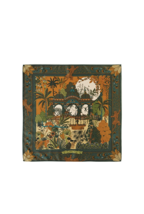 Foulard mini AMBER PALACE Vert WILD