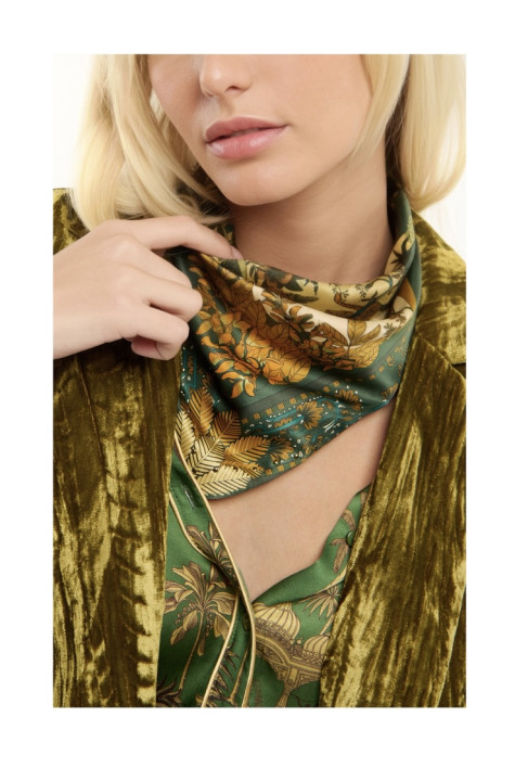 Foulard mini AMBER PALACE Vert WILD