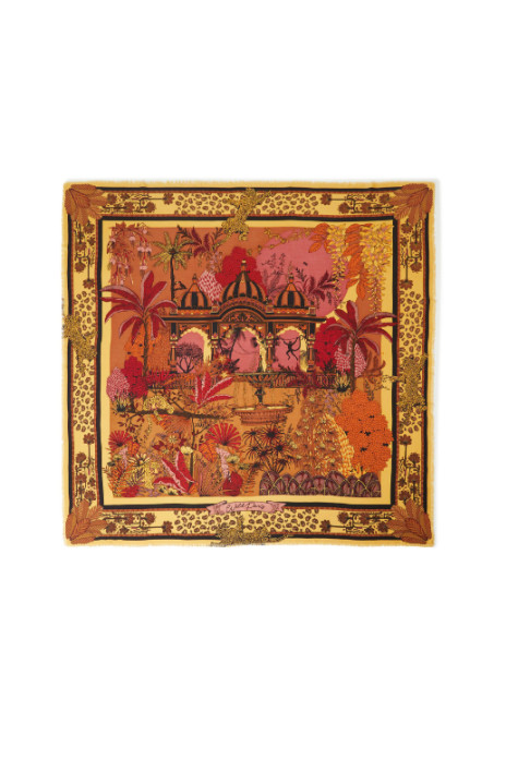 Grand foulard AMBER PALACE Ocre WILD