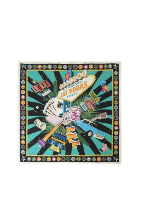 Grand foulard VEGAS Noir WILD