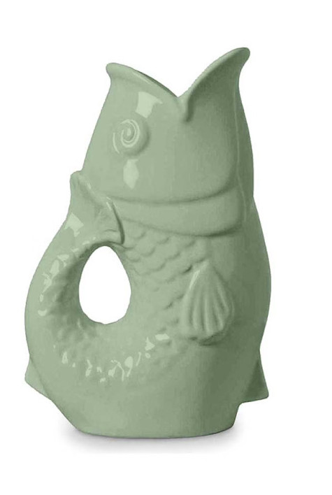 Vase poisson en céramique matcha OPJET