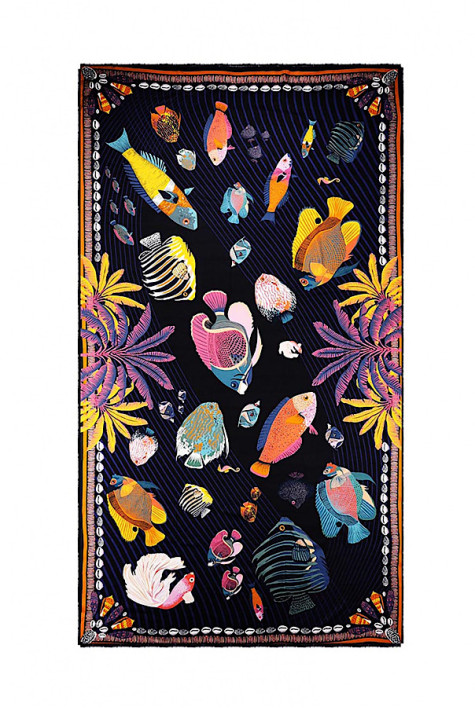 Foulard Ocean Drive Noir WILD