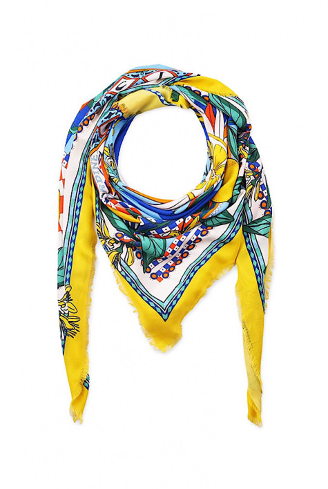 Grand foulard Sicily Bleu WILD