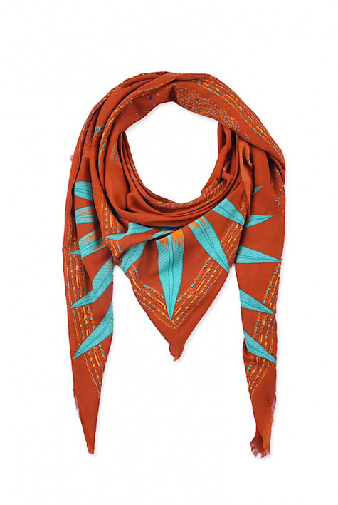 Grand foulard Comète Rust WILD