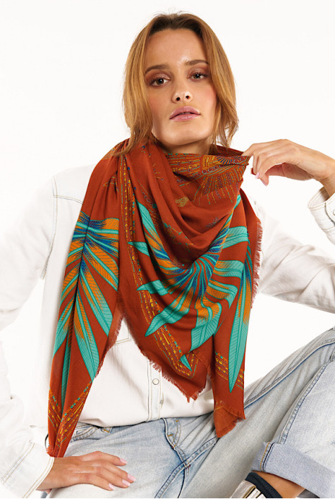 Grand foulard Comète Rust WILD