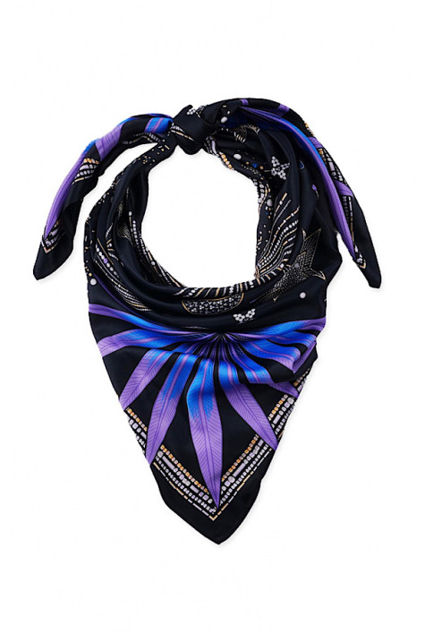 Foulard médium Comète Noir WILD