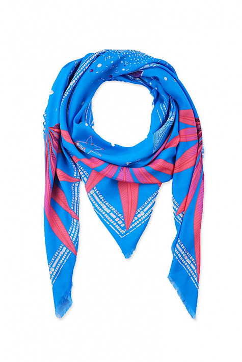 Grand foulard Comète Bleu WILD