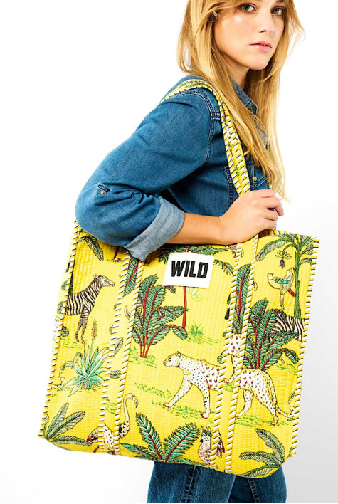 Sac cabas Baustista Jaune WILD